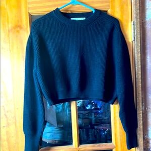 Zara Black Crew Neck Sweater